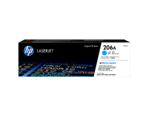 HP 206A W2111A Cartucho de Toner Original LaserJet Cian, rendimiento ~1250 paginas, JetIntelligence