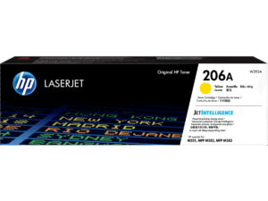 HP 206A W2112A Tóner original LaserJet amarillo, 1250 páginas, para Color LaserJet Pro M255/M282