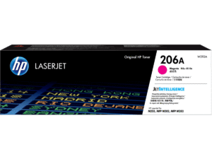 HP 206A W2113A Toner Magenta Original LaserJet, rendimiento 1250 paginas, para M255 y MFP M282