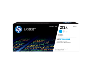 HP 212A W2121A Cartucho de tóner LaserJet original cian, 4.500 páginas, JetIntelligence