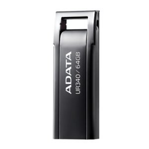 Adata Pen Drive UR340 64GB USB 3.2 GEN1 Negro Sin Tapa