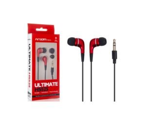Audífono Argom HS525 ergonómico con conector 3.5mm, negro
