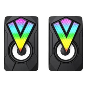Astra Cornetas Nebula RGB USB Aux 3.5 3 W X 2 Estereo Negro