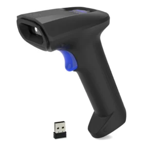 Lector de codigo de barras Jemip Flashcan 2D con conexion USB y Bluetooth, negro y gris