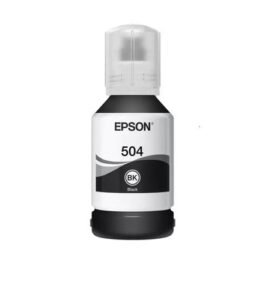 Epson Botella de Tinta Negra T504 127ML L4150 L4160 L4260 L6161 L6171 L6191 L6270 L6370
