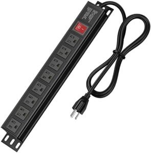 Astra Regleta Protector de Sobretensiones con Interruptor de Luz 5 Salidas 5-15R 125V/1875W 2USB 3.1A 1USB C 5V