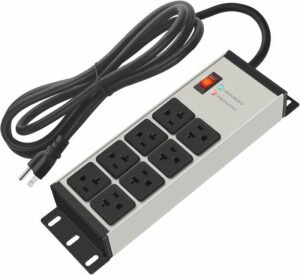 Astra Regleta Protector de Sobretensiones con Interruptor de Luz 8 Salidas 5-15R 125V/1875W 2USB 3.0A 1USB C 5V
